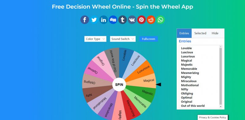 Decision Wheel